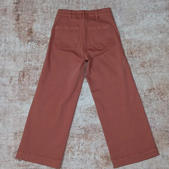 OAT New York High Rise Wide Leg Crop Jeans Womens Sz 25 - Picture 7 of 10